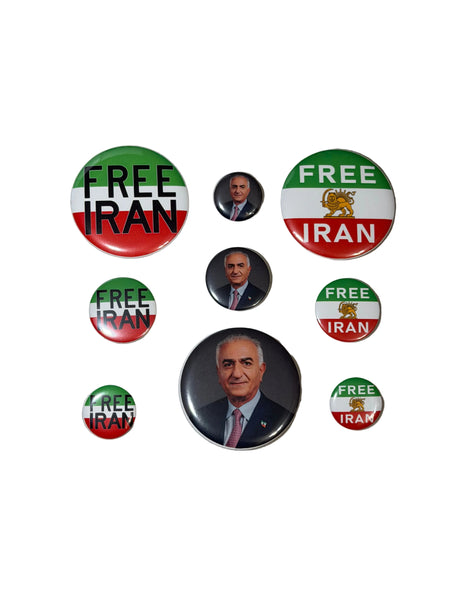 FREE IRAN Pins