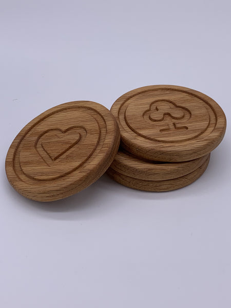 20 Carved Coasters Bundle CNC Design File